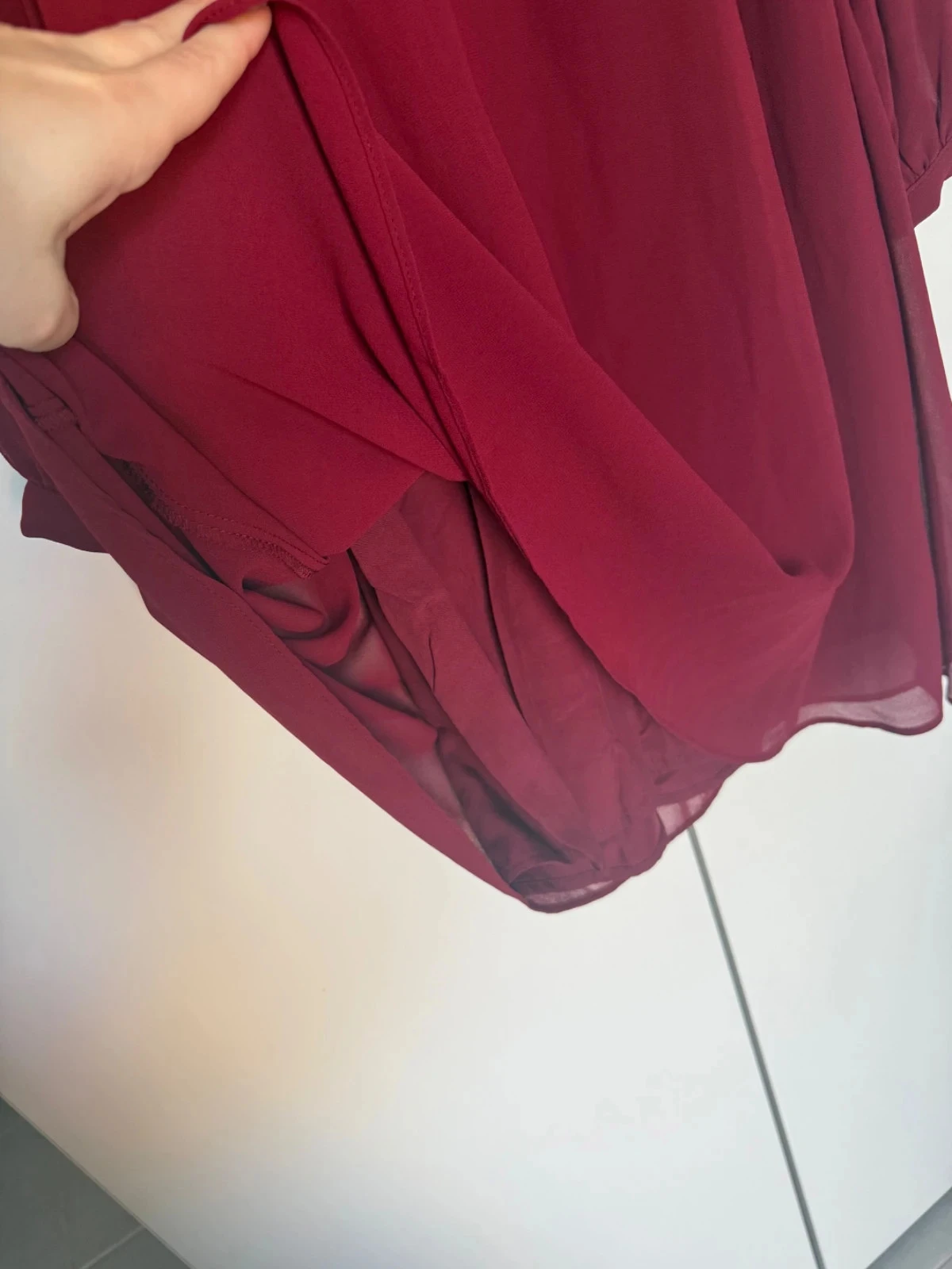 Flowy and light burgundy dress Size 34/XS – photo 6